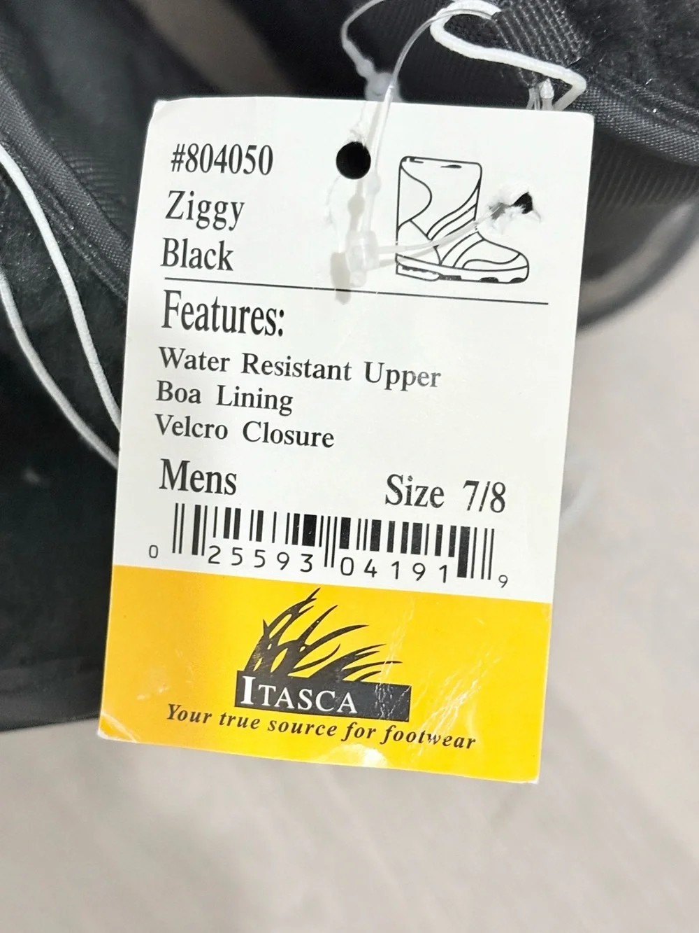 Itasca Black Men's Insulated Rain & Snow Boots